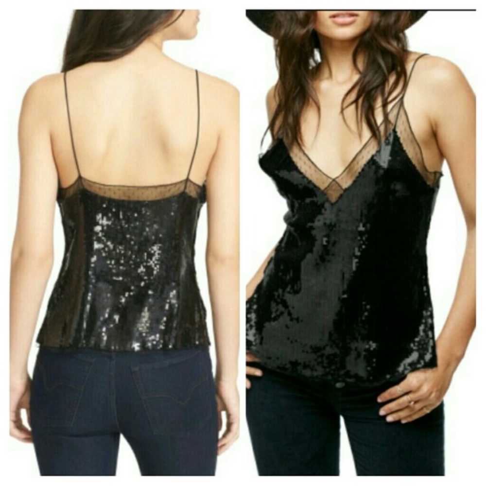 NWT free people sequins tank ✨ - Picture 1 of 4